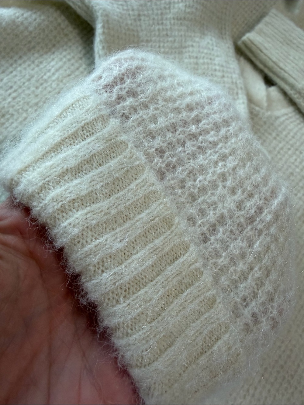 Everlane Alpaca-Blend Polo Sweater, Cream, Size - Picture 8 of 8